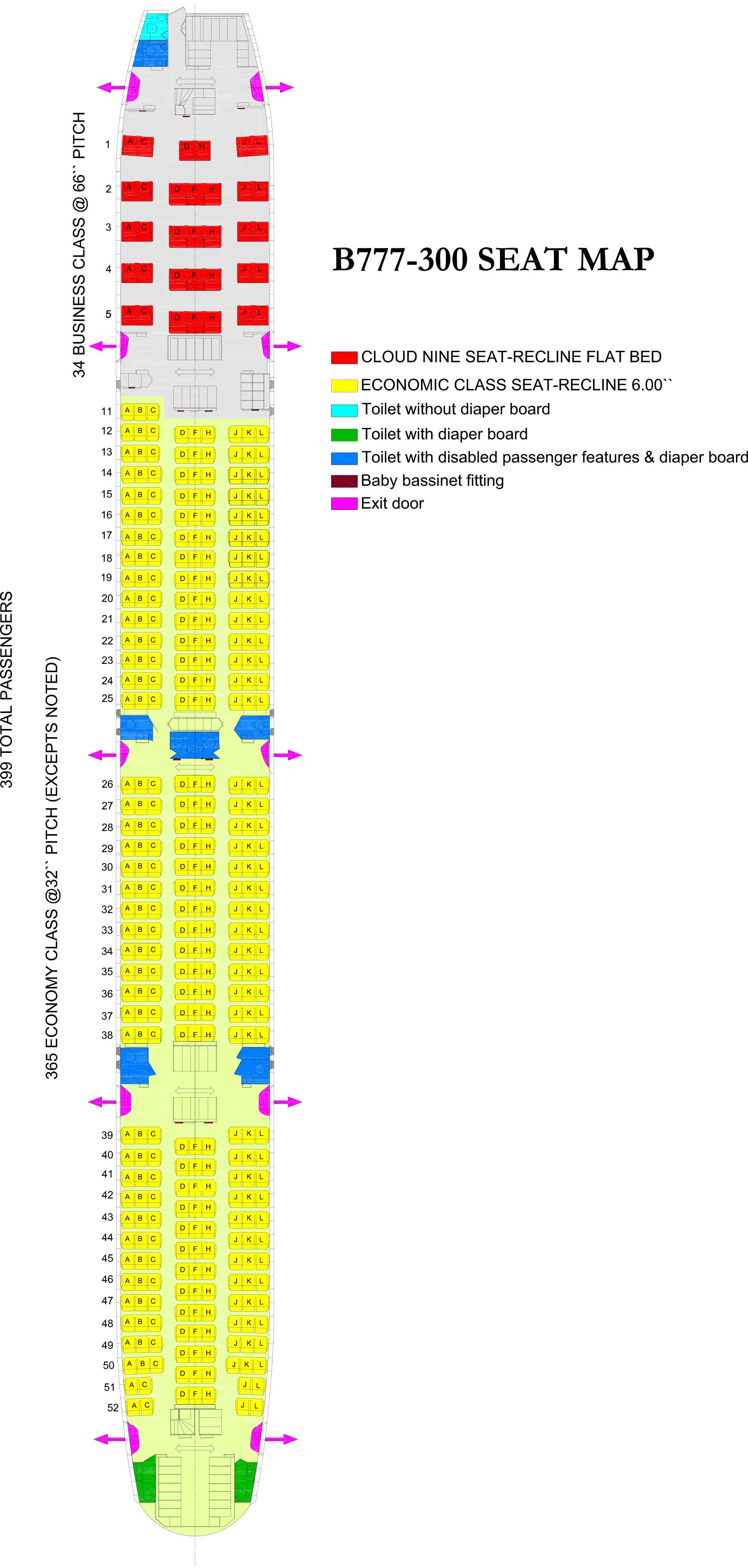 Seat Map Journey Planning | Ethiopian Airlines Canada